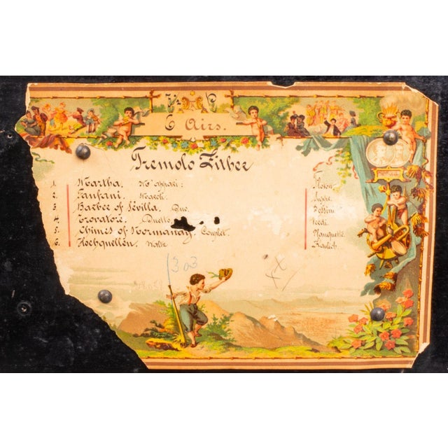 Traditional Swiss Cylinder "6-Airs" Marquetry Music Box For Sale - Image 3 of 8