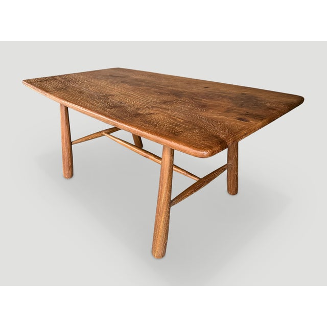 Midcentury Couture Teak Wood Dining Table or Desk For Sale - Image 16 of 18