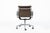 Brown Eames Herman Miller Brown Leather Aluminum Group Thin Pad Desk Chair, 2008 For Sale - Image 8 of 18