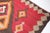 Antique Caucasian Karabagh Kilim With Bold Tribal Medallion in Crimson & Red Tones -4' 4'' X 10' 4'' For Sale - Image 4 of 7