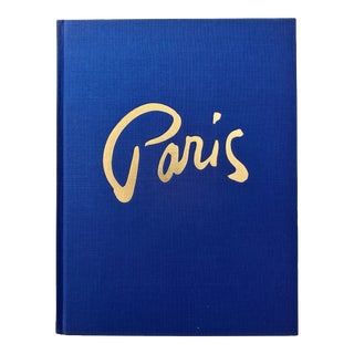 Paris by John Russell Blue Hardcover Decorative Book For Sale