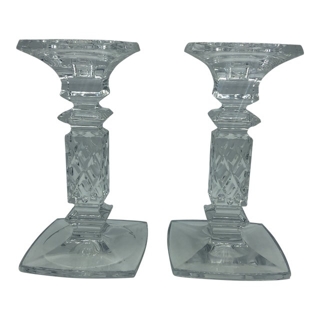 Waterford Marquis Large Candlesticks a Pair Chairish