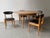 Black Mid-Century Modern Dining Table and Chairs Set from Schreiber Furniture, 1960s, Set of 5 For Sale - Image 8 of 14