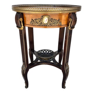 Antique 19th Century Louis XVI Revival Bouillotte Side Center Table For Sale