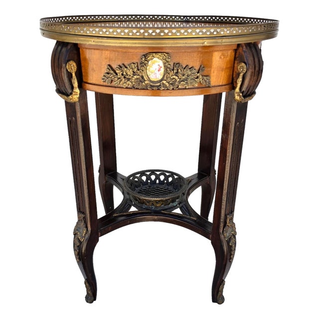 Antique 19th Century Louis XVI Revival Bouillotte Side Center Table For Sale