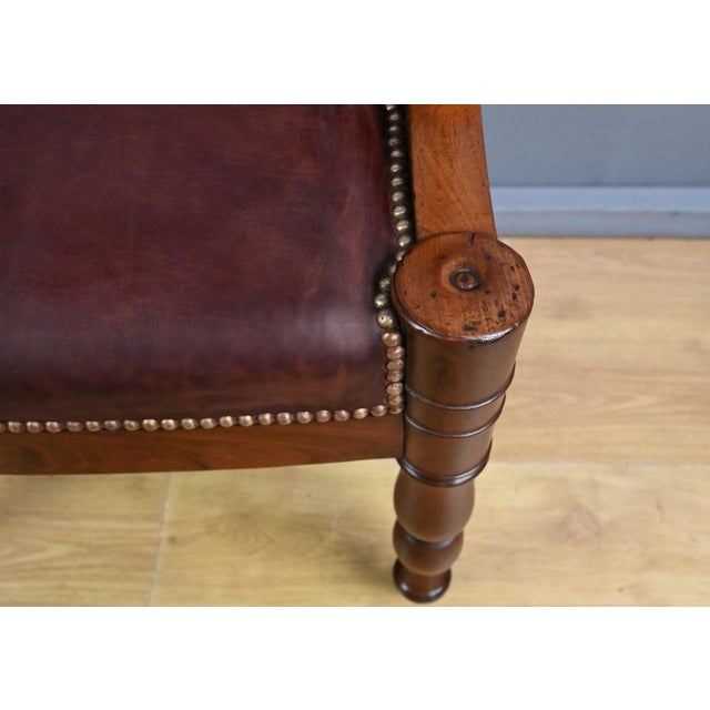 Wood Early 19th Century Restoration Mahogany Office Chair For Sale - Image 7 of 18