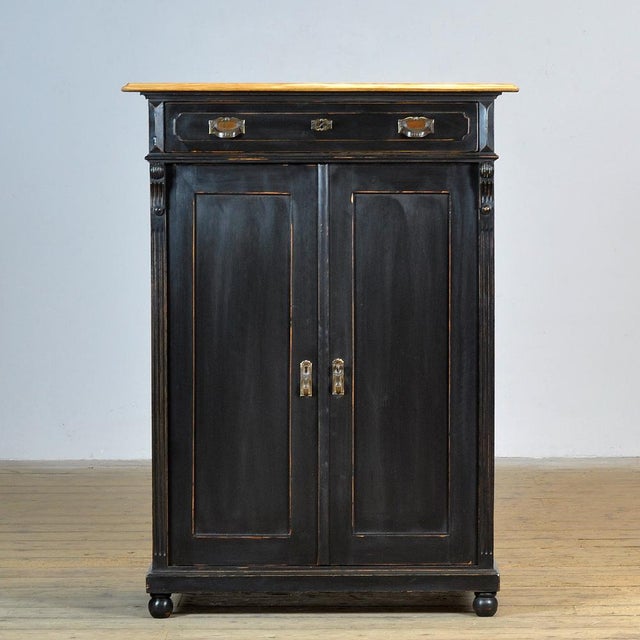 Black Maiden Cabinet, 1930s For Sale - Image 14 of 14