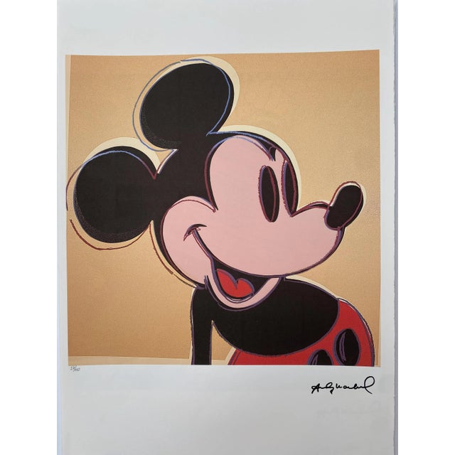 Mid-Century Modern After Andy Warhol, Mickey Mouse, 1980s, Lithograph For Sale - Image 3 of 9