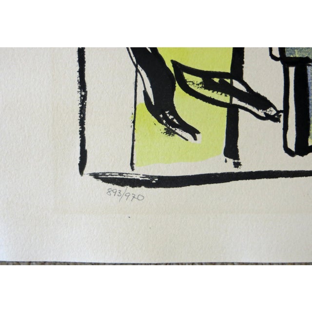 Fernand Léger (After) Fernand Léger L'Artiste Dans Le Studio From Douze Contemporains 1959 Reproduction Print For Sale - Image 4 of 7