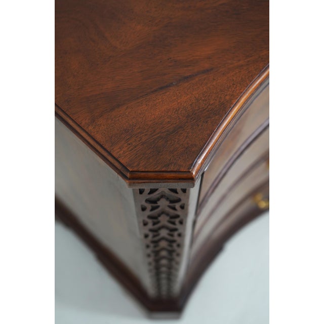 Brown Baker Mahogany Serpentine 4 Drawer Chest For Sale - Image 8 of 16