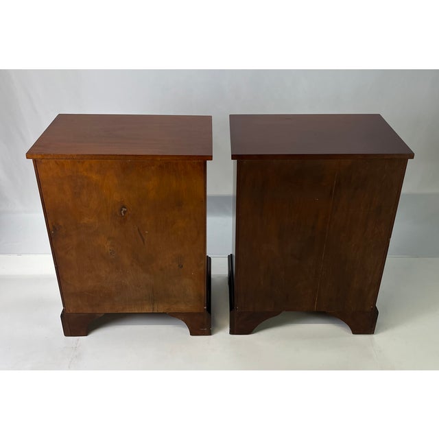 Mid 20th Century Vintage Chippendale Style Mahogany Open Cubby Nightstands - A Pair For Sale - Image 5 of 16