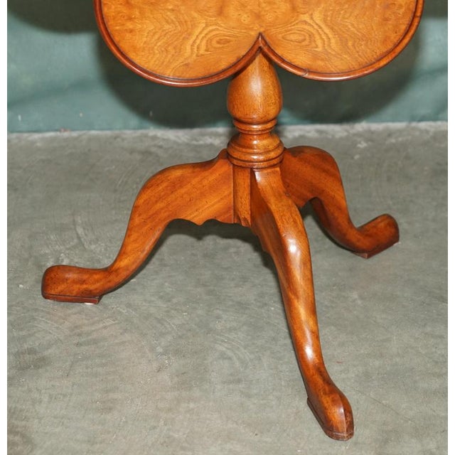 Antique Pollard Oak Tripod Birdcage Dining Table after Thomas Chippendale For Sale - Image 6 of 17