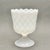 Vintage e.o. Brody Co. Milk Glass Diamond Pattern Pedestal Planter Vase For Sale - Image 4 of 9