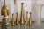 Five Engraved Brass Flower Vases, Probably Damascus, Circa 1900 For Sale - Image 11 of 13