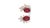 Modern 18k Gold Ruby 3.41ct Diamond 0.59ct Stud Earrings, India, New For Sale - Image 3 of 8