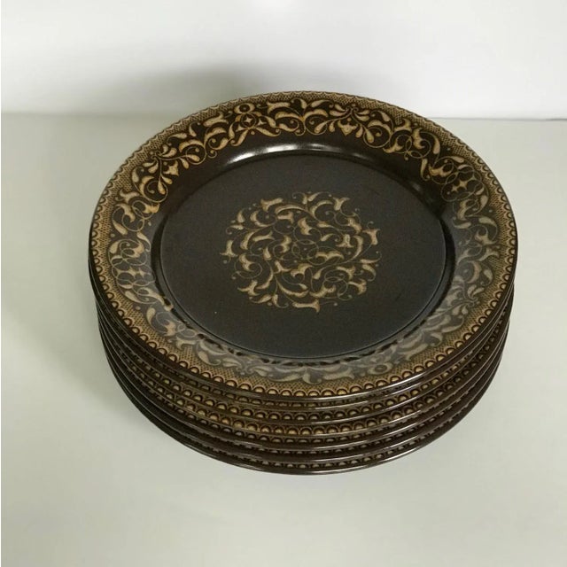 Franciscan China Vintage Franciscan Jamoca Dishes - Set of 14 For Sale - Image 4 of 12