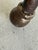 Metal Vintage Hollywood Regency Gilt Metal Ball Finial Bench For Sale - Image 7 of 12