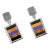 1990s Southwest Style Sterling Silver Dangle Earrings - 2 Pieces For Sale
