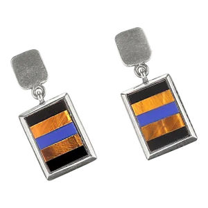 1990s Southwest Style Sterling Silver Dangle Earrings - 2 Pieces