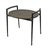 Modern Slate & Iron Oval End Side Table For Sale - Image 4 of 5