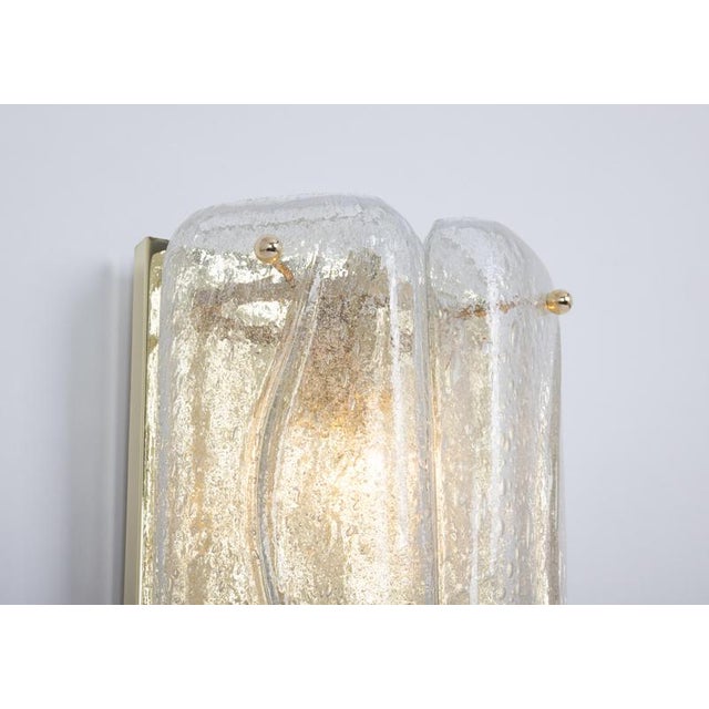 Brass and Murano Glass Wall Sconce from Doria, Germany, 1960s For Sale - Image 10 of 15