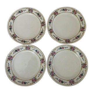 Vintage Johann Haviland China Primrose Dessert, Bread Plates- Set of 4 For Sale