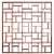 Brown Adesso Imports Mid-Century Modern Geometric Room Divider For Sale - Image 8 of 8