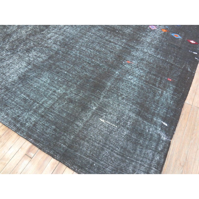 Contemporary Shabby Vintage Turkish Kilim - 7'10" x 11'2" For Sale - Image 3 of 6