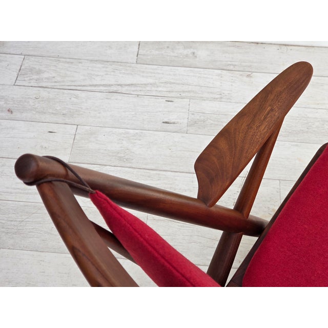 Vintage Danish Rocking Chair by Frank Reenskaug for Bramin, 1960s For Sale - Image 13 of 18