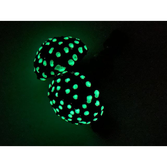 2020s Spotted Mushroom Lamp Finials on Bronze Hardware For Sale - Image 5 of 5