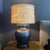 Visual Comfort Bronze Finish Metal Urn Lamp With Burlap Drum Shade For Sale In Atlanta - Image 6 of 6
