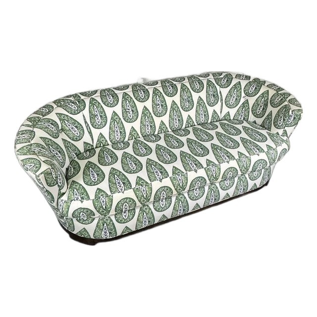 Modern Sofa in Bindi Kelly Paisley For Sale