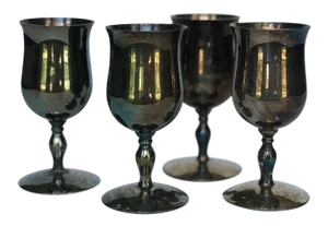 Vintage Mid-Century Silver Plate Cordial Cups From Republic of Ireland - Set of 4