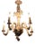 Italian Porcelain Chandelier from Capodimonte For Sale