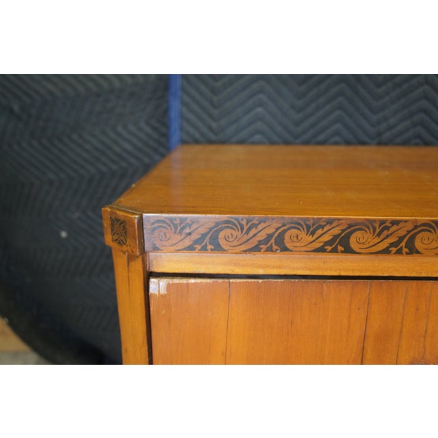 Antique German Biedermeier Cherry Dresser Chest of Drawers Console Commode 46" For Sale - Image 6 of 12