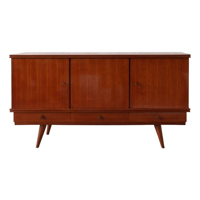 Mid-Century Modern Teak Sideboard by Gaston Poisson, 1960s For Sale