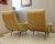 Marco Zanuso 1960s Pair of Zanusso Lady Chairs Pair Gold Beige Velvet For Sale - Image 4 of 12