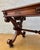 Spanish Baroque Revival Writing Table with Lyre Legs and Leather Top, 1920s For Sale - Image 4 of 10