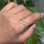 Metal Modernist 14k White Gold Natural Diamond Open Bypass Ring Size 8 For Sale - Image 7 of 18