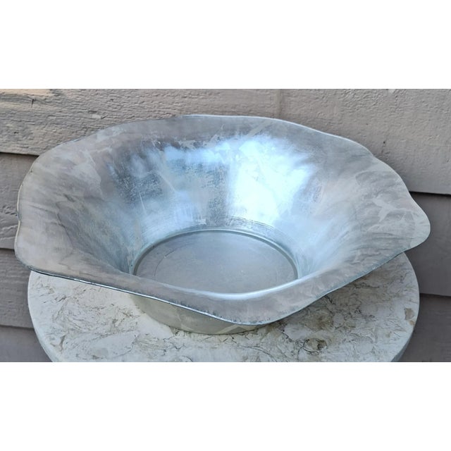 Vintage Nordstrom Turkish Silver Leaf Style Decorative Bowl - Large Scale For Sale - Image 4 of 13