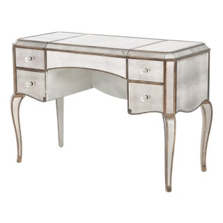 Horchow "Claudia" Mirrored Vanity Table For Sale