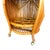 Italian Mid Century Rattan & Bamboo Barrel Bar Cart For Sale - Image 11 of 11