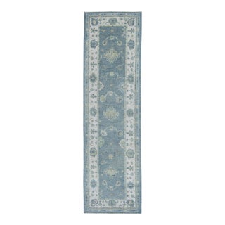 Turkish Oushak Rug 2'11" x 10'1" #19182 For Sale