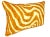 Textile Kravet Tiger Stripe Vintage Lumbar Pillow Cover With Piping For Sale - Image 7 of 13