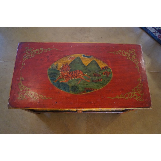 Early 20th Century Tibetan Meditation Altar Table For Sale - Image 11 of 13