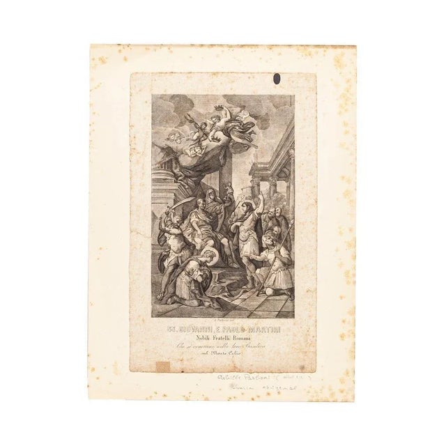 Image dimensions: 20 x 13 cm saints john and paul is an original modern artwork realized in the first decades of the xix...