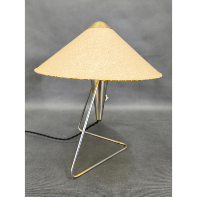 Vintage Table Lamp in Chrome with Paper Shade by Helena Frantová, 1960s For Sale - Image 9 of 14