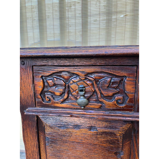 Vinatge Hand Carved Spanish Revival Style Writing Desk. Circa 1960s For Sale - Image 18 of 18