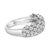 Discover the enchanting allure of this rhodium-plated .925 sterling silver ring, a masterpiece designed to sparkle with a...