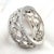 Silver Tiffany & Co. Platinum Diamond Enchant Scroll Wide Band Ring Size 6 For Sale - Image 8 of 11
